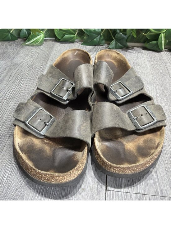 Birkenstock Arizona Soft Footbed Sandal Men size 44 Habana Oiled Leather main image 6